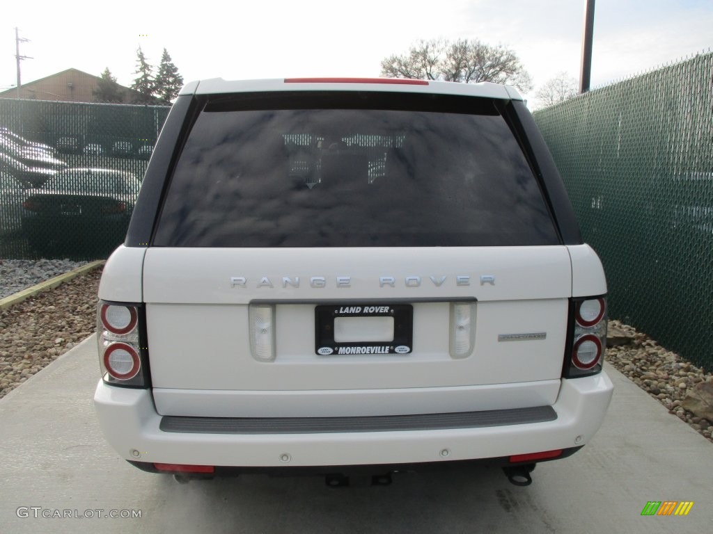 2010 Range Rover Supercharged - Alaska White / Navy Blue/Parchment photo #9