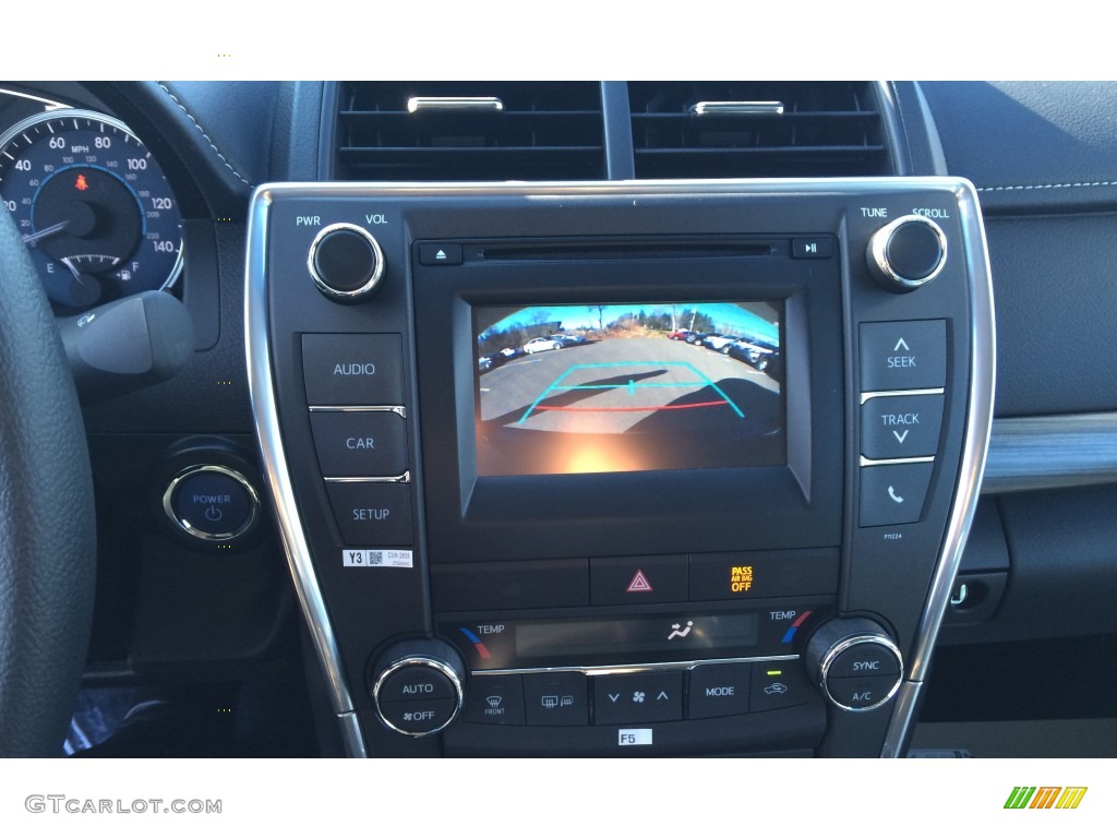 2016 Camry Hybrid LE - Midnight Black Metallic / Black photo #7