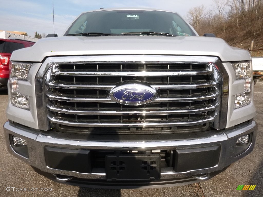 2015 F150 XLT SuperCab 4x4 - Ingot Silver Metallic / Medium Earth Gray photo #6