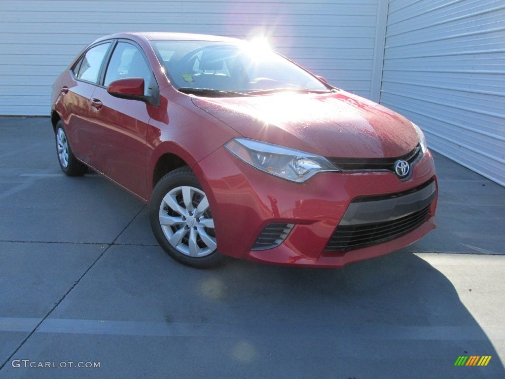 2016 Corolla LE - Barcelona Red Metallic / Ash photo #1