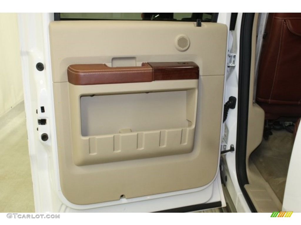 2010 F250 Super Duty King Ranch Crew Cab 4x4 - White Platinum Tri-Coat / Camel photo #18