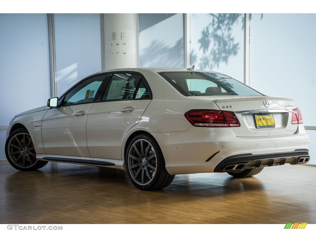 2016 E 63 AMG 4Matic S Sedan - designo Diamond White Metallic / designo Light Brown photo #3