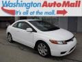 Taffeta White 2007 Honda Civic LX Coupe