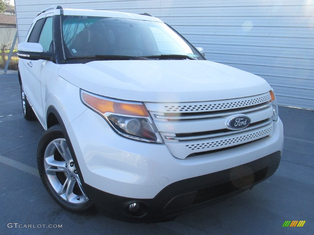 2015 Explorer Limited - White Platinum / Medium Light Stone photo #2