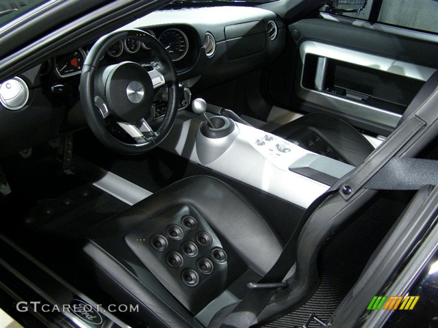 Ebony Black Interior 2005 Ford GT Standard GT Model Photo #109240