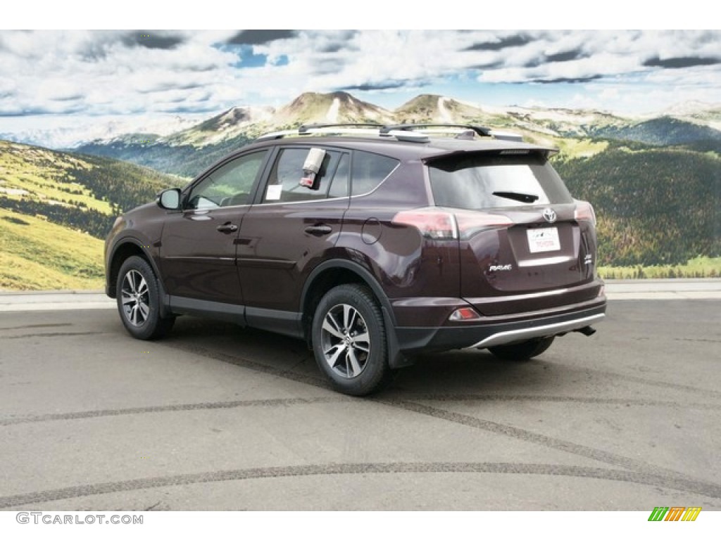 2016 RAV4 XLE AWD - Black Currant Metallic / Nutmeg photo #3