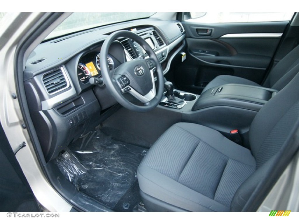 Black Interior 2016 Toyota Highlander LE V6 AWD Photo #109241973