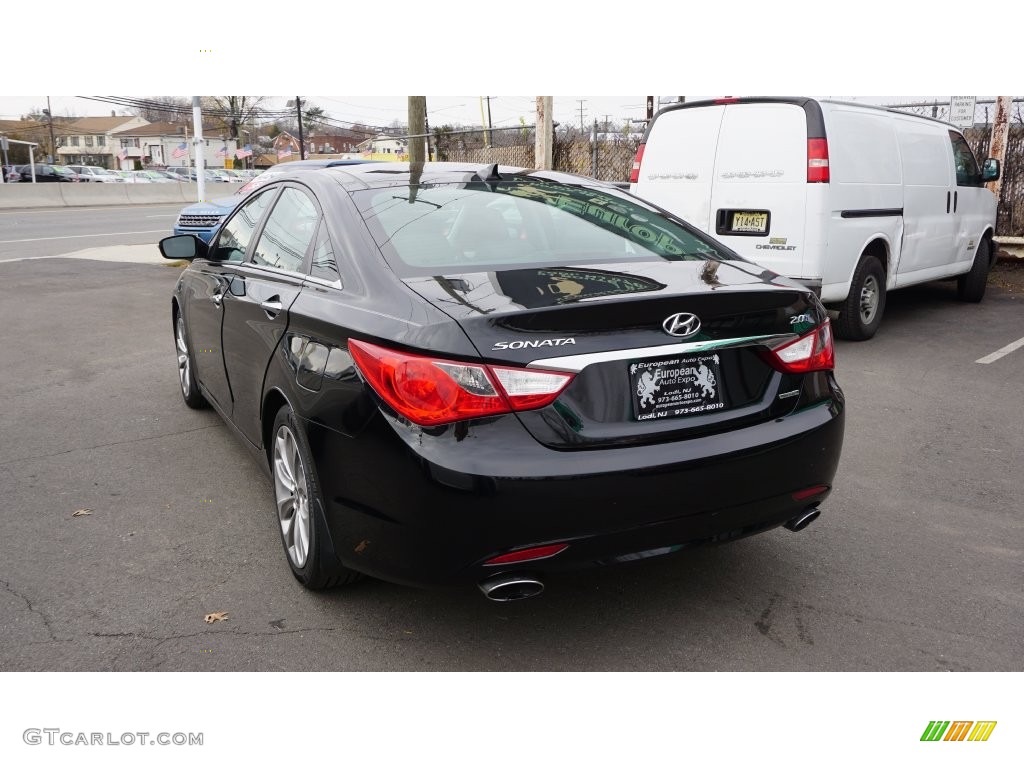 2012 Sonata Limited 2.0T - Midnight Black / Black photo #3