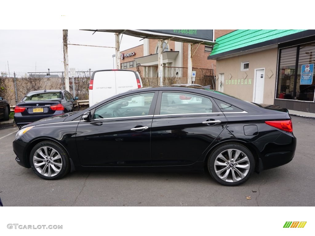 2012 Sonata Limited 2.0T - Midnight Black / Black photo #6