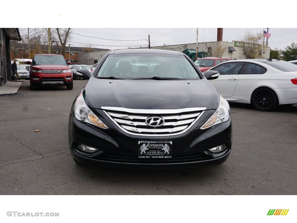 2012 Sonata Limited 2.0T - Midnight Black / Black photo #7