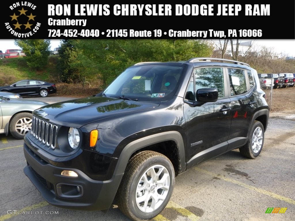 2016 Renegade Latitude 4x4 - Black / Black photo #1