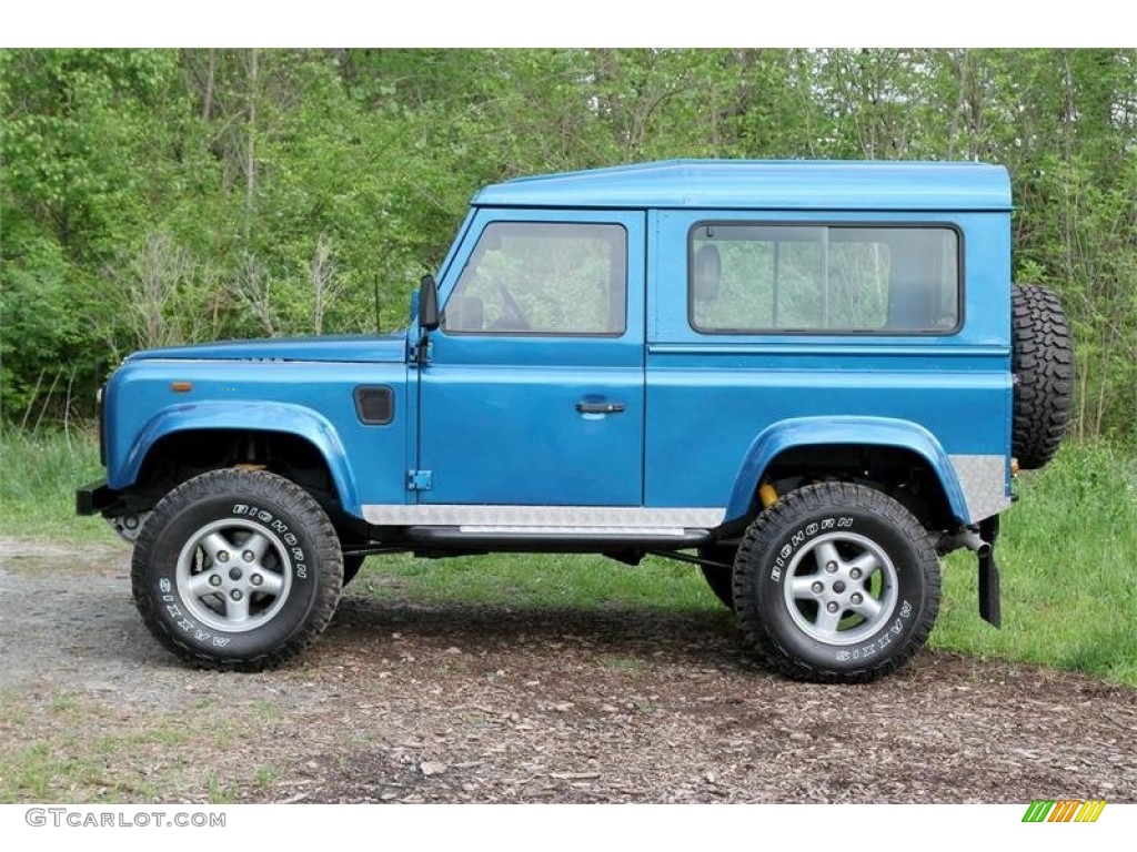 Blue 1988 Land Rover Defender 90 Hardtop Exterior Photo #109247586