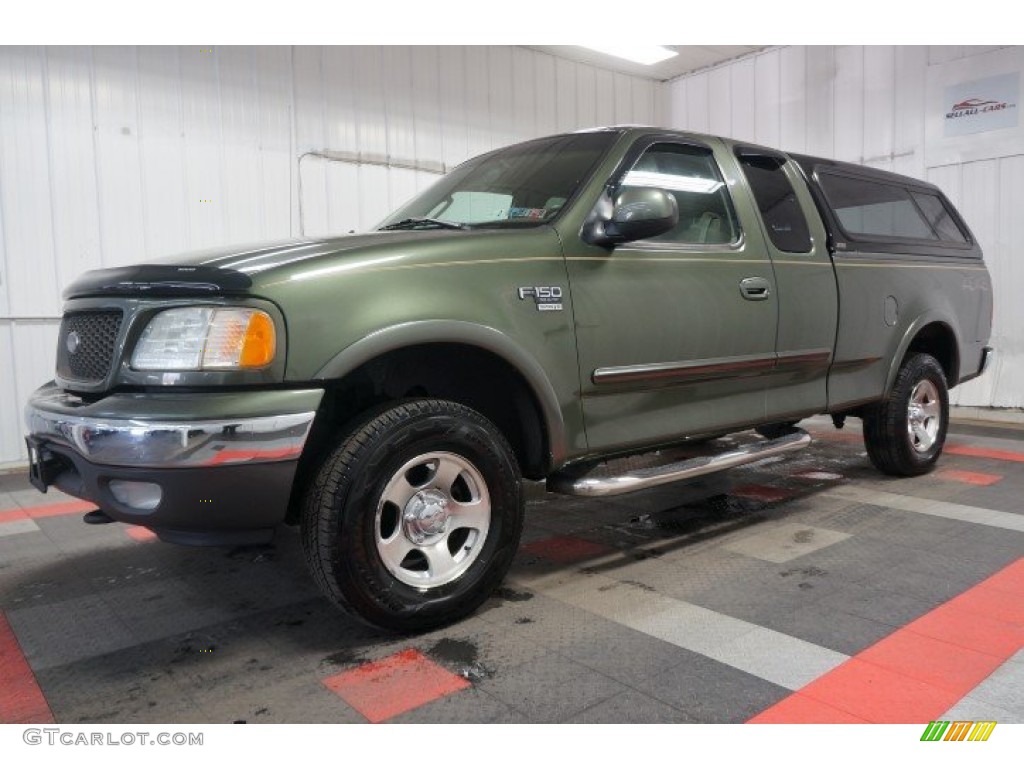 Estate Green Metallic 2003 Ford F150 XLT SuperCab 4x4 Exterior Photo #109248756