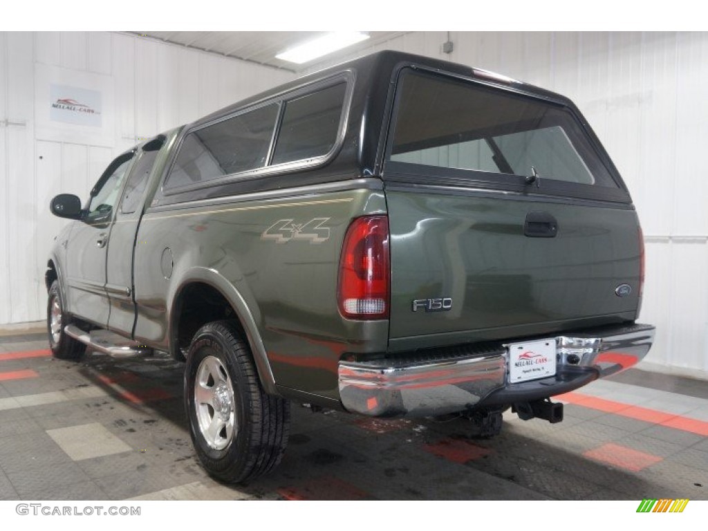 2003 F150 XLT SuperCab 4x4 - Estate Green Metallic / Medium Parchment Beige photo #10