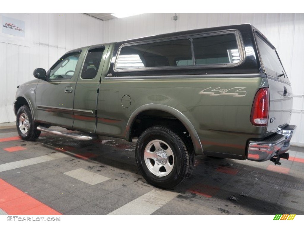 2003 F150 XLT SuperCab 4x4 - Estate Green Metallic / Medium Parchment Beige photo #11