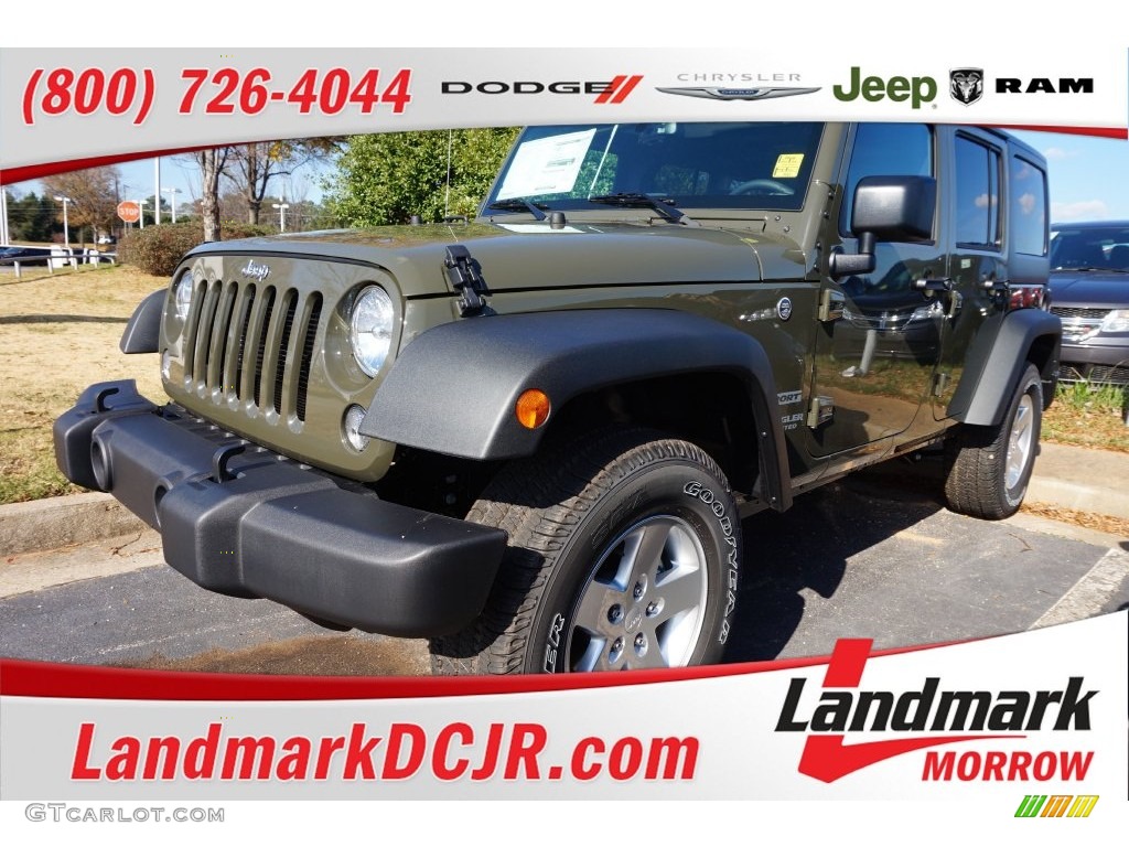 2016 Wrangler Unlimited Sport 4x4 - Black / Black photo #1