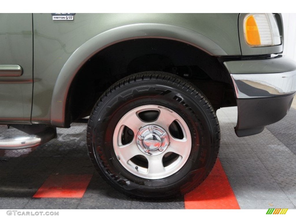 2003 F150 XLT SuperCab 4x4 - Estate Green Metallic / Medium Parchment Beige photo #58