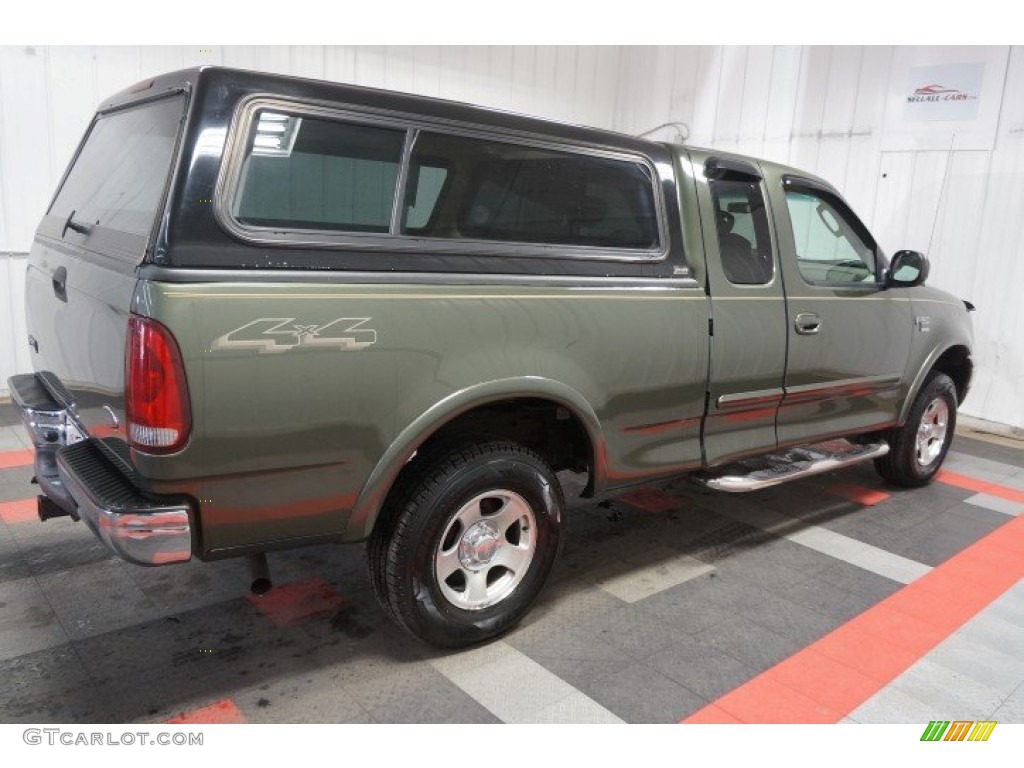 2003 F150 XLT SuperCab 4x4 - Estate Green Metallic / Medium Parchment Beige photo #108