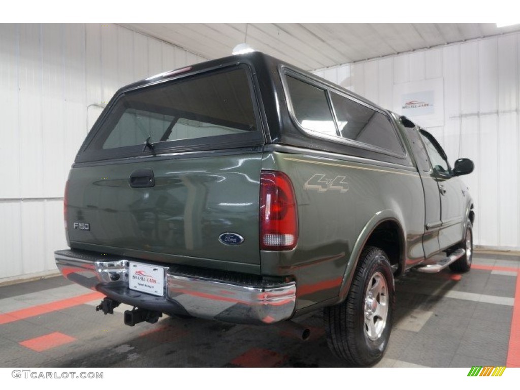 2003 F150 XLT SuperCab 4x4 - Estate Green Metallic / Medium Parchment Beige photo #109