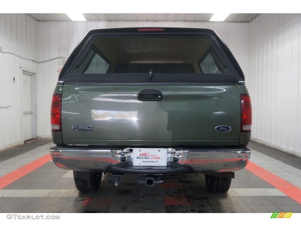 2003 F150 XLT SuperCab 4x4 - Estate Green Metallic / Medium Parchment Beige photo #110