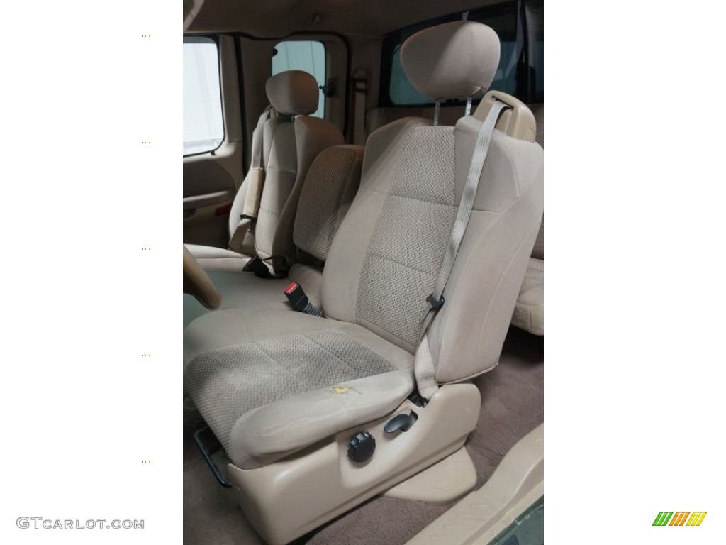 2003 F150 XLT SuperCab 4x4 - Estate Green Metallic / Medium Parchment Beige photo #128