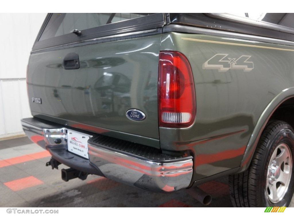 2003 F150 XLT SuperCab 4x4 - Estate Green Metallic / Medium Parchment Beige photo #173