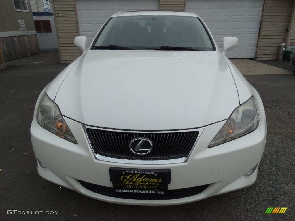 2006 IS 250 AWD - Crystal White / Cashmere Beige photo #2