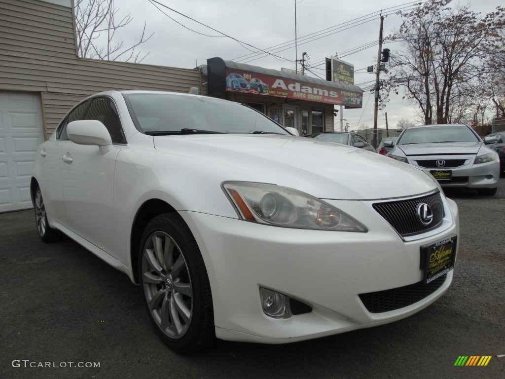 2006 IS 250 AWD - Crystal White / Cashmere Beige photo #3