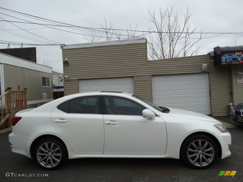 2006 IS 250 AWD - Crystal White / Cashmere Beige photo #4