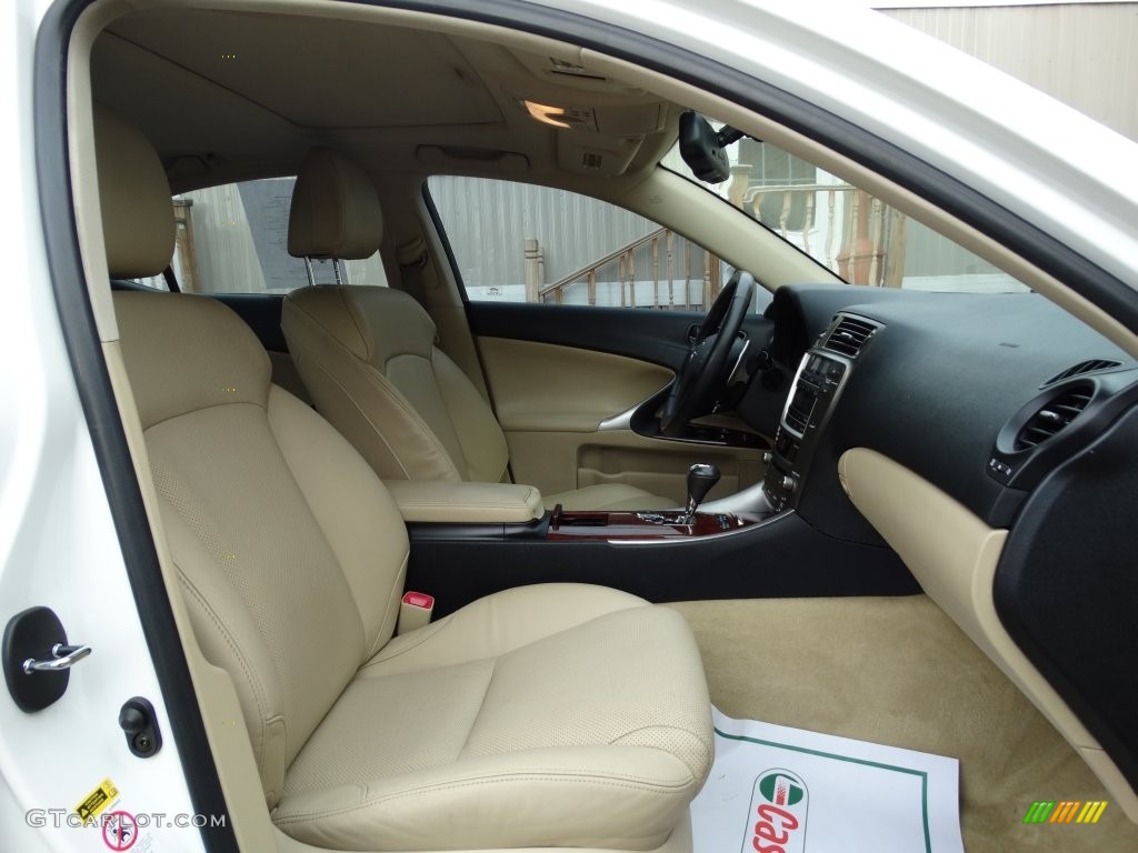 2006 IS 250 AWD - Crystal White / Cashmere Beige photo #17