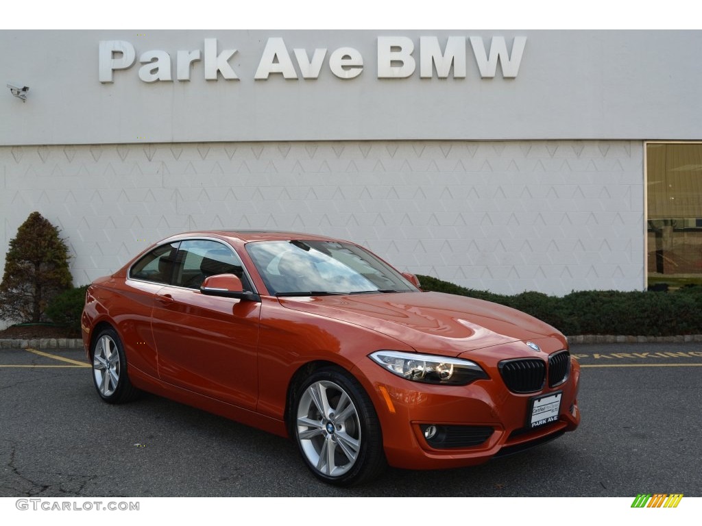 2015 2 Series 228i xDrive Coupe - Valencia Orange / Black photo #1