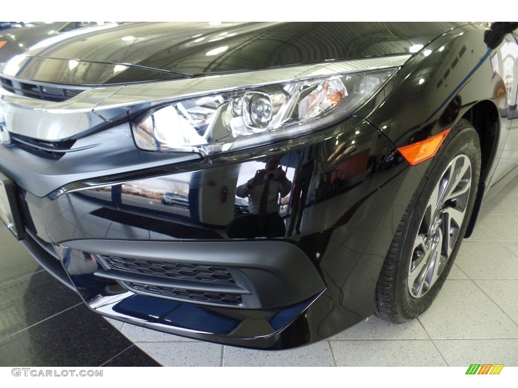2016 CR-V EX AWD - Crystal Black Pearl / Black photo #6