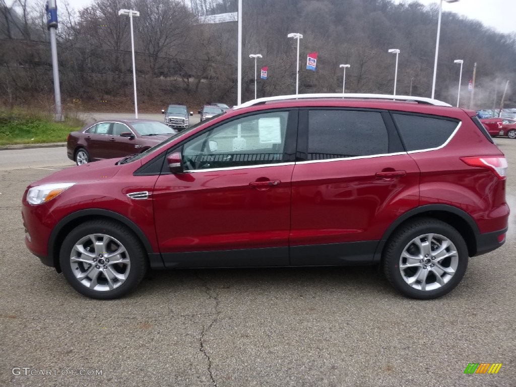 2016 Escape Titanium 4WD - Ruby Red Metallic / Charcoal Black photo #5