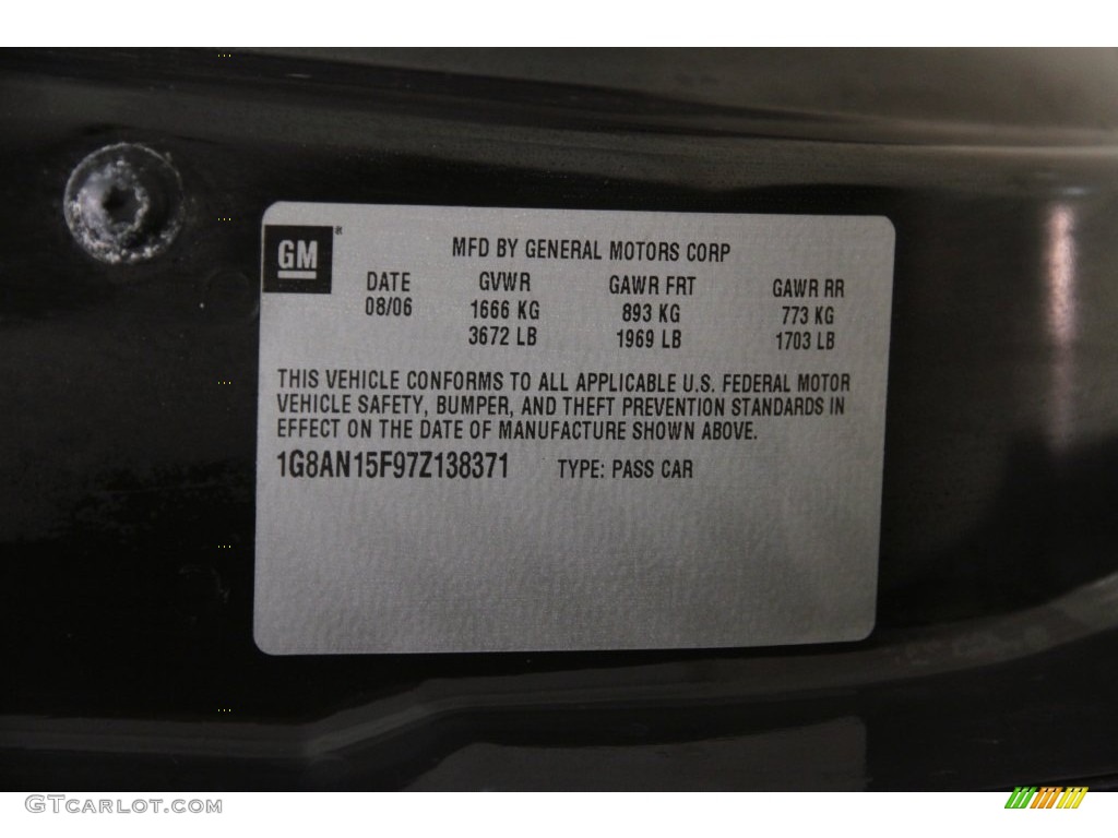 2007 ION 2 Quad Coupe - Deep Blue / Black photo #15