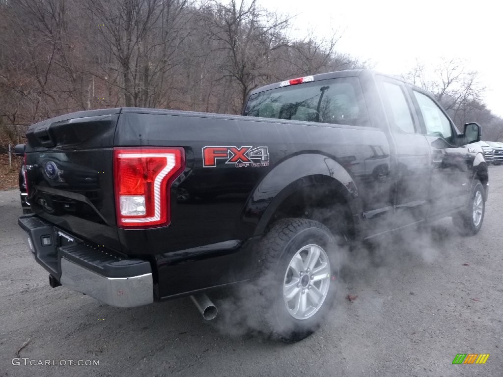 2016 F150 XL SuperCab 4x4 - Shadow Black / Medium Earth Gray photo #3