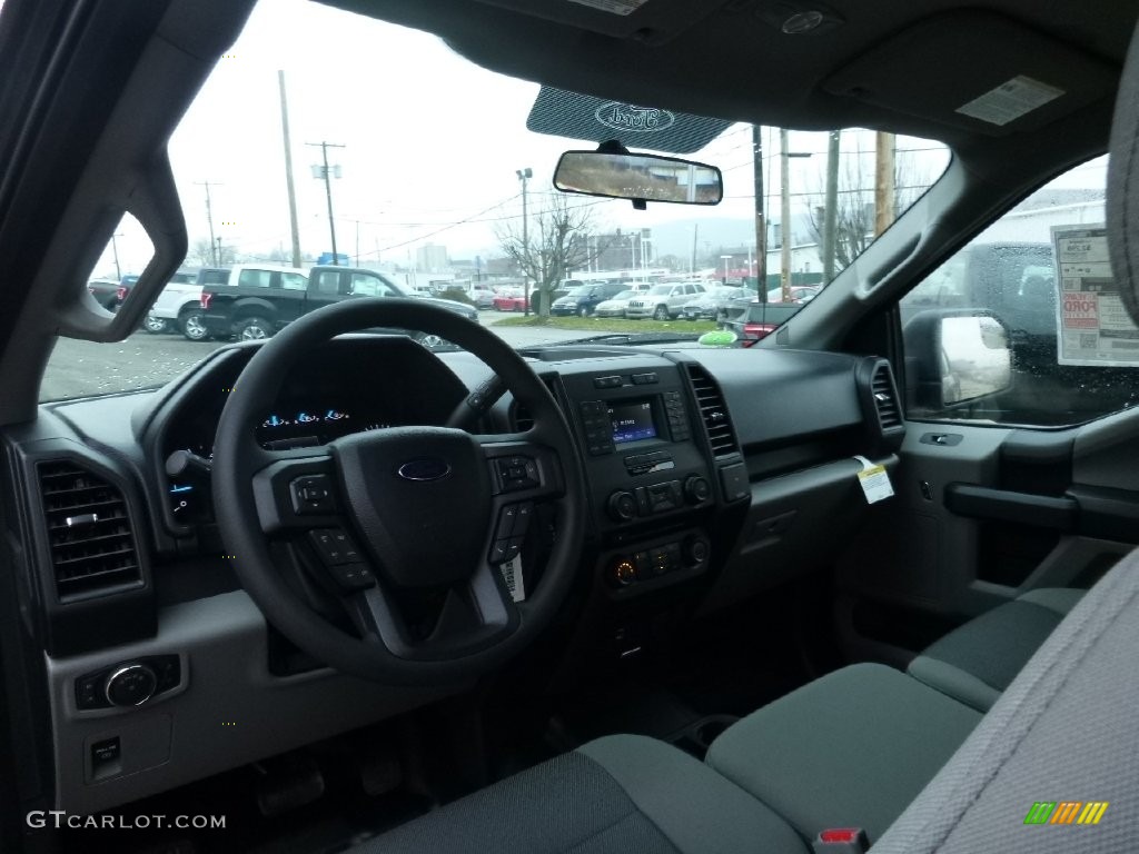 2016 F150 XL SuperCab 4x4 - Shadow Black / Medium Earth Gray photo #14