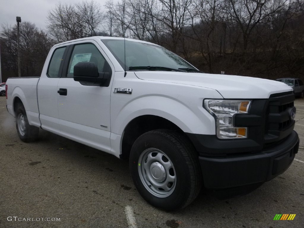 2016 F150 XL SuperCab - Oxford White / Medium Earth Gray photo #10