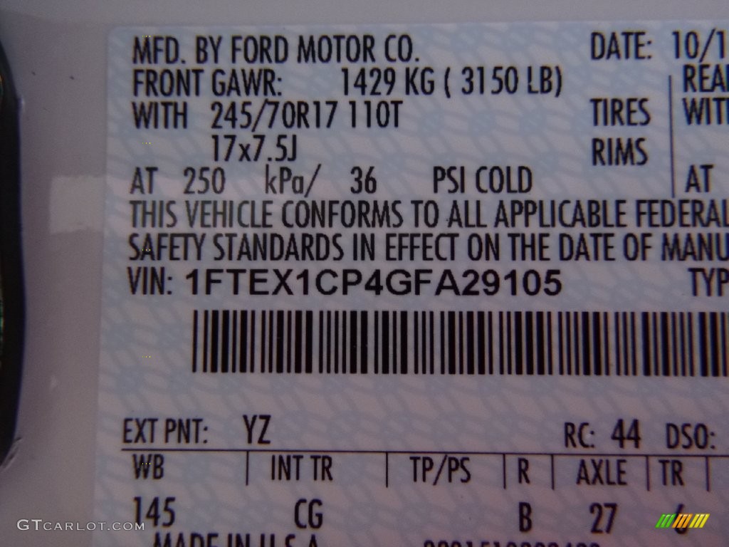 2016 F150 XL SuperCab - Oxford White / Medium Earth Gray photo #16