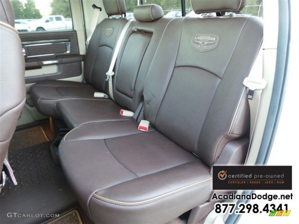 2014 1500 Laramie Longhorn Crew Cab - Bright White / Longhorn Canyon Brown/Light Frost photo #26