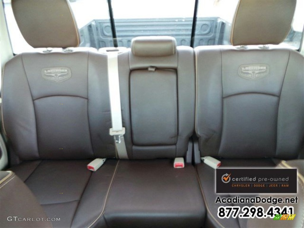 2014 1500 Laramie Longhorn Crew Cab - Bright White / Longhorn Canyon Brown/Light Frost photo #27