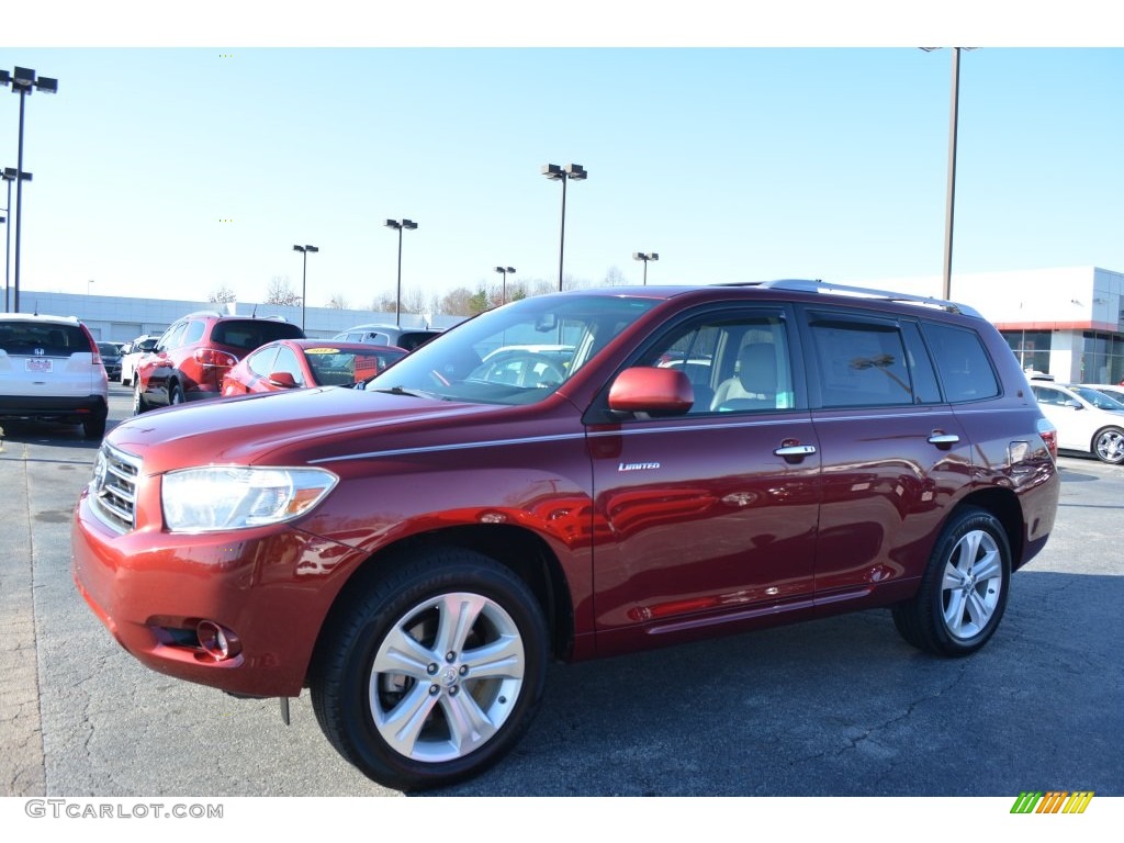 2010 Highlander Limited - Salsa Red Pearl / Ash photo #7