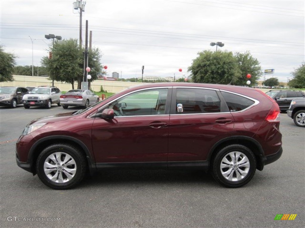 2012 CR-V EX - Basque Red Pearl II / Gray photo #5