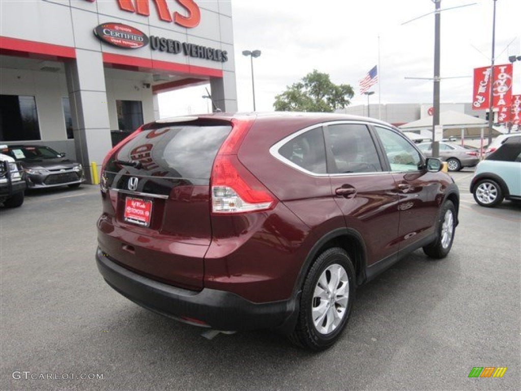 2012 CR-V EX - Basque Red Pearl II / Gray photo #8