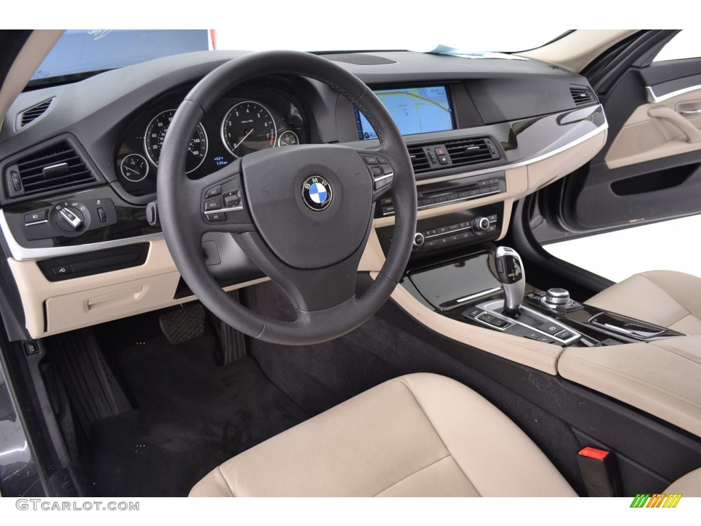 Venetian Beige Interior 2013 BMW 5 Series 528i Sedan Photo #109271985
