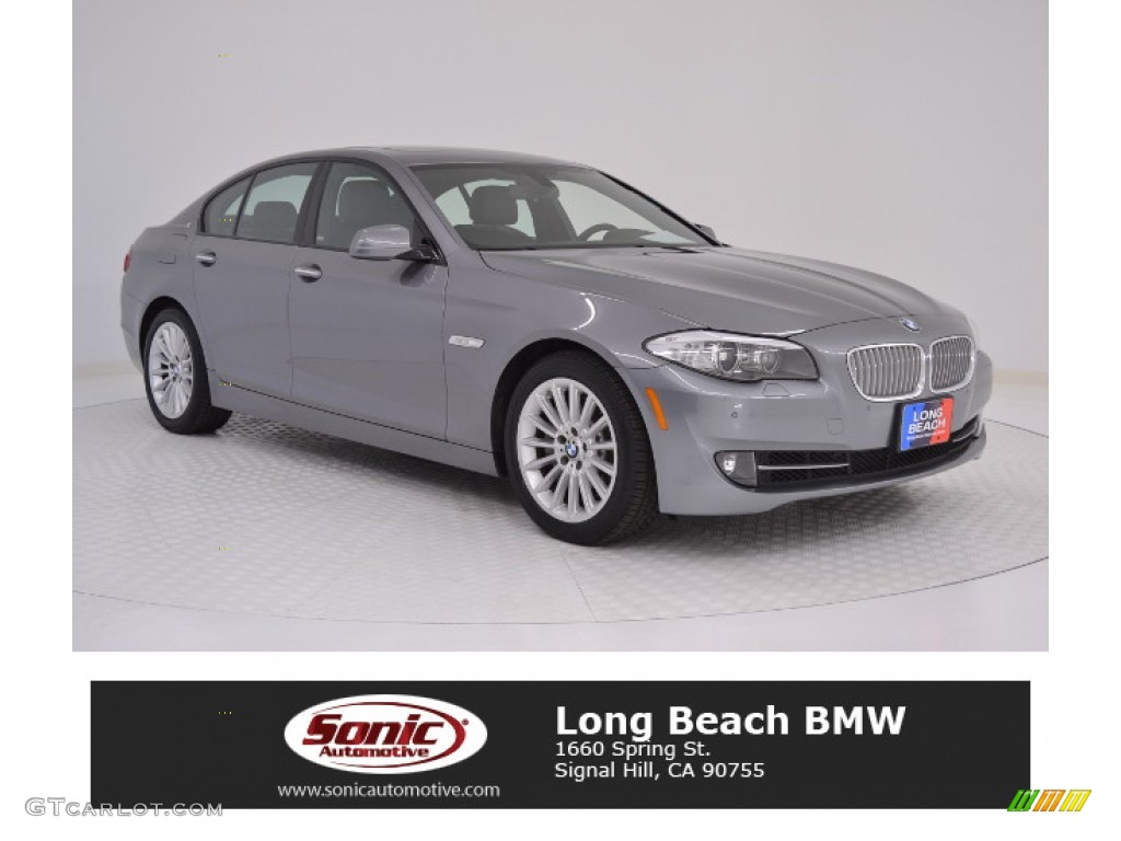 2013 5 Series ActiveHybrid 5 - Space Gray Metallic / Black photo #1