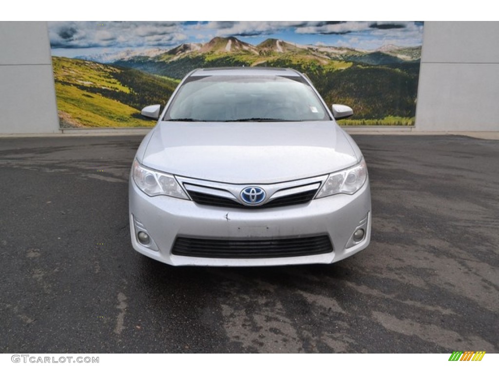 2013 Camry Hybrid XLE - Classic Silver Metallic / Light Gray photo #6