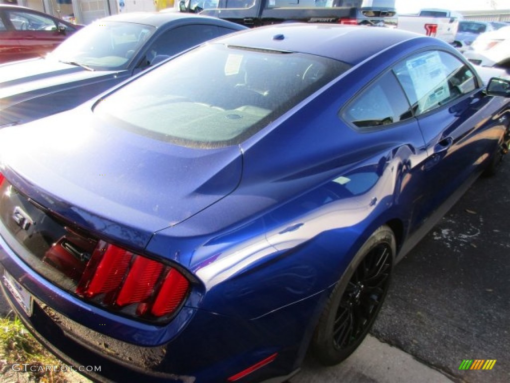 2016 Mustang GT Premium Coupe - Deep Impact Blue Metallic / Ebony photo #6