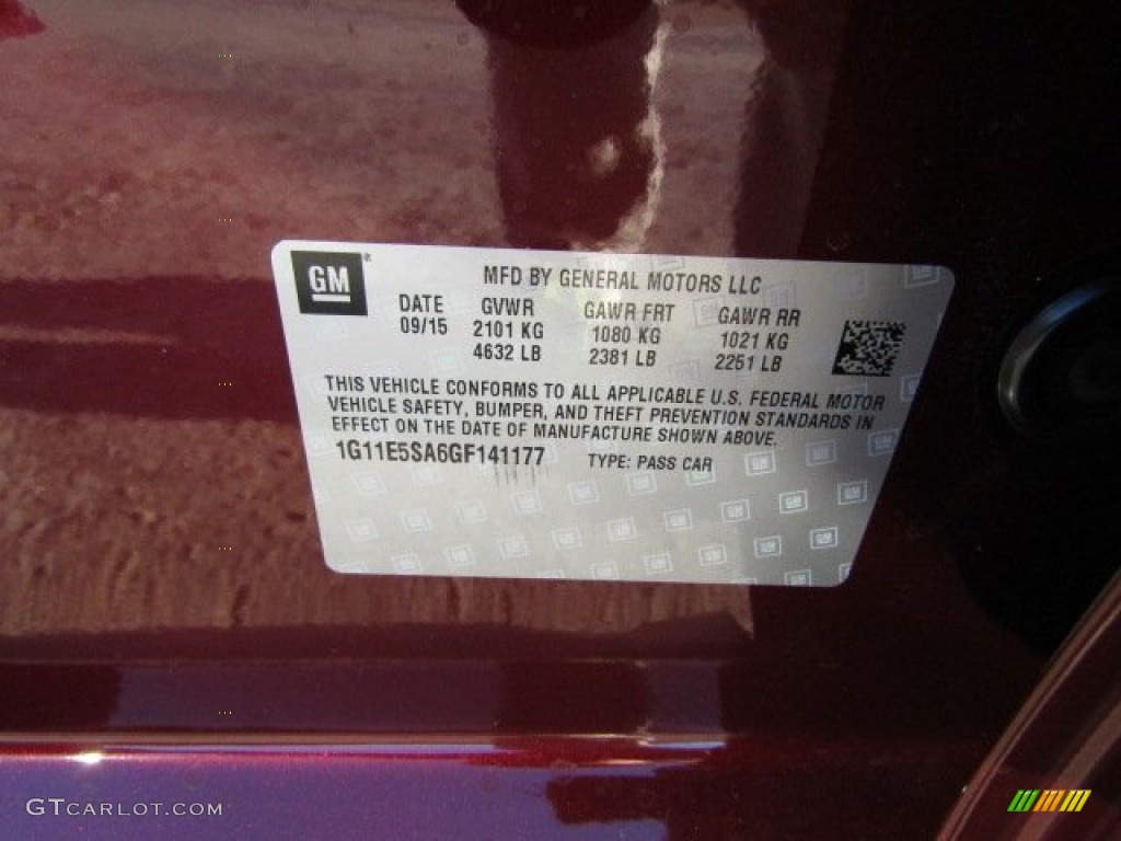 2016 Malibu Limited LTZ - Butte Red Metallic / Jet Black photo #23