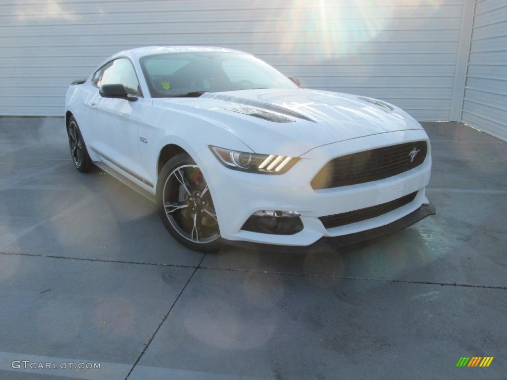 2016 Mustang GT/CS California Special Coupe - Oxford White / California Special Ebony Black/Miko Suede photo #2