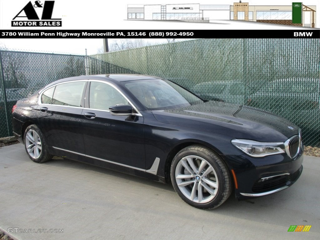 2016 7 Series 750i xDrive Sedan - Imperial Blue Metallic / Canberra Beige photo #1